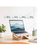 relaxdays Laptop-Ständer in Natur - (B)21 x (H)11,5 x (T)21 cm