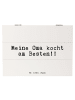 Mr. & Mrs. Panda Aufbewahrungsbox Meine Oma kocht am... mit Spruch in Weiß