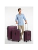 Redolz Essentials 14 4 Rollen Kofferset 3-teilig mit Dehnfalte in aubergine metallic
