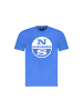 North Sails Blau Baumwolle Herren T-Shirt