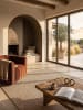 KADIMA DESIGN Teppich Outdoor VIGOLENO modern Uni Wohnzimmer Schlafzimmer in Sand