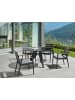 Beliani Runder Tisch OLMETTO in Schwarz - (W) 110 x (H) 74 x (L) 83 cm