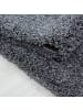 KADIMA DESIGN Teppich Hochflor Shaggy Waschbar Einfarbig RHEIN Strapazierfähig in Grau