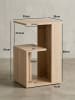 KADIMA DESIGN Wohnzimmertisch Kompakt | 3-Etagen, Storage, Melamin in Beige