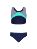 Aquarti 2tlg.- Set Bikini in grau/grün