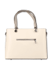 Florence Leder Schultertasche Florence Tasche beige, grau ca. 37cm