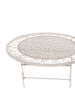 Beliani Runder Tisch TRIESTE in Beige - (W) 70 x (H) 76 x (L) 70 cm
