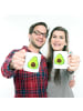 Mr. & Mrs. Panda Kindertasse Avocado Glücklich ohne Spruch in Weiß