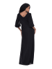 Ulla Popken Midikleid in schwarz