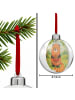 Mr. & Mrs. Panda Christbaumkugel Roter Panda Design ohne Spruch in Weiß