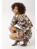 Aniston CASUAL Minikleid in dunkelbraun-hellbeige-taupe
