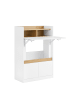 SoBuy Schreibtisch in Reinweiß - (W) 30 x (H) 93 x (L) 63 cm