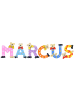 Playshoes Deko-Buchstaben "MARCUS" in bunt