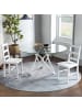 HOMCOM Esszimmerstühle-41,5L x 46B x 90H cm-Weiß