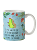 Mr. & Mrs. Panda Tasse null null mit Spruch in Eisblau