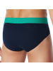 Schiesser Slip 5er Pack in Blau/Schwarz/Grün