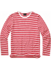 Brandit Longsleeve "Jerseyshirt Stripe Longsleeve" in Rot