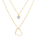 Elli Halskette 925 Sterling Silber Herz in Gold