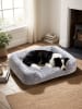 Feandrea Hundebett Bobbee in Ombré-Grau - (B)91 x (H)18 x (T)68 cm