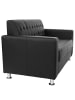 MCW 2er Sofa Pori, Schwarz