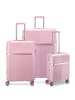 Roncato Airglam 4 Rollen Kofferset 3-teilig mit Dehnfalte in rosa cipria