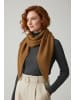 Faera Weicher Strickschal mit dezenter Struktur in Braun-2