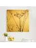 WALLART Leinwandbild Gold - Trockenblume im Lichtspiel in Braun