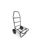 Transportwagen in Schwarz – (B)50 x (H)102 x (T)37 cm