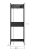 ebuy24 Waschmaschinenschrank Free Anthrazit 66 x 66 cm