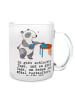 Mr. & Mrs. Panda Tasse Panda Möbel restaurieren mit Spruch in Transparent