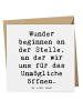 Mr. & Mrs. Panda Deluxe Karte Spruch Wunder beginnen mit Spruch in Weiß