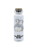 Mr. & Mrs. Panda Thermosflasche Pinguin Beste Halbschwester der ... in Weiß