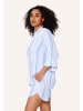 Linga Dore Linga Dore Shortama set in Blaue Streifen