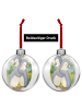 Mr. & Mrs. Panda Baumanhänger Pinguine Kuscheln Design ohne Spruch in Weiß