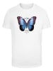Mister Tee Mister Tee Herren Become the Change Butterfly Tee in white