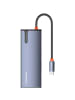 COFI 1453 6-in-1 USB-C Hub Adapter – Multifunktionaler Hub mit HDMI in Silber