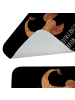 Mr. & Mrs. Panda Badematte Sternzeichen Skorpion mit Spruch in Schwarz