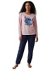 Lilo & Stitch Disney Lilo & Stitch Schlafanzug Pyjama Set Langarm Oberteil in blau/rosa