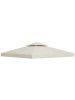 Outsunny Pavillondach 3 x 3 m Cremeweiß