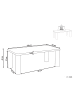 Beliani Couchtisch YENTNA in Grün - (W) 60 x (H) 40 x (L) 120 cm
