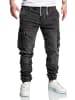 Amaci&Sons Sweathose im Denim Look ALSIP in Schwarz