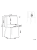 Beliani 2er-Set Esszimmerstuhl KOBUK in Schwarz/Beige/Braun