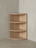 KADIMA DESIGN Eckregal 30x60x30 cm WL5.842 Holz Wandregal Eck Hängeregal, in Sonoma