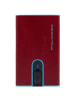 Piquadro Blue Square - Kreditkartenetui 11cc 10 cm RFID in rot