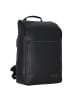 Jost Stockholm Business-Rucksack Leder 44 cm Laptopfach schwarz
