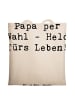 Mr. & Mrs. Panda Tragetasche Adoptivvater Held mit Spruch in Creme
