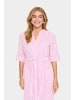 SAINT TROPEZ Kleid HaddaSZ Gerade Passform in Fandango Pink White Stripe