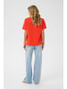 Kaffe T-Shirt kurzarm KAjamie Loose fit in Grenadine W. Chalk Art Work