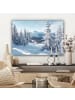 MuchoWow Leinwand bilder Schneelandschaft (BxH)