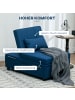 HOMCOM Schlafsessel in Blau 65,5L x 104B x 81H cm